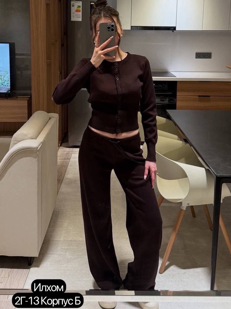 костюм двойка с брюками и кофтой top wear цвет сливочный молочный,женский костюм,костюм теплый трикотажный вязаный с брюками stella polare,костюм женский ,костюм двойка кашемир