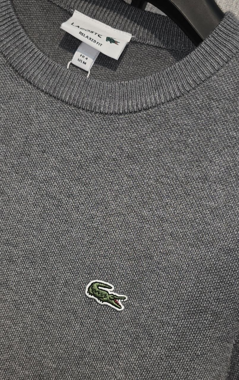 джемпер lacoste,свитер lacoste,джемпер lacoste мужской серый,мужские свитеры lacoste,мужской свитер