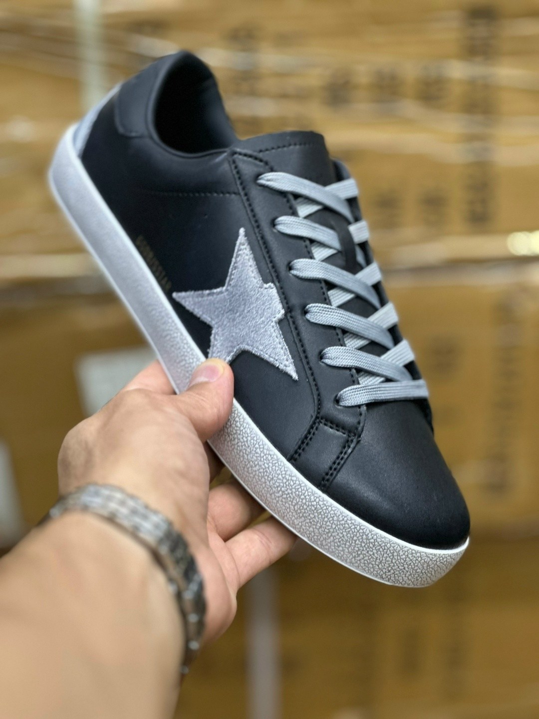 ,кроссовки golden goose,мужские кроссовки golden goose ball star leather/suede star,кеды golden goose,golden goose кеды hi star на платформе черный