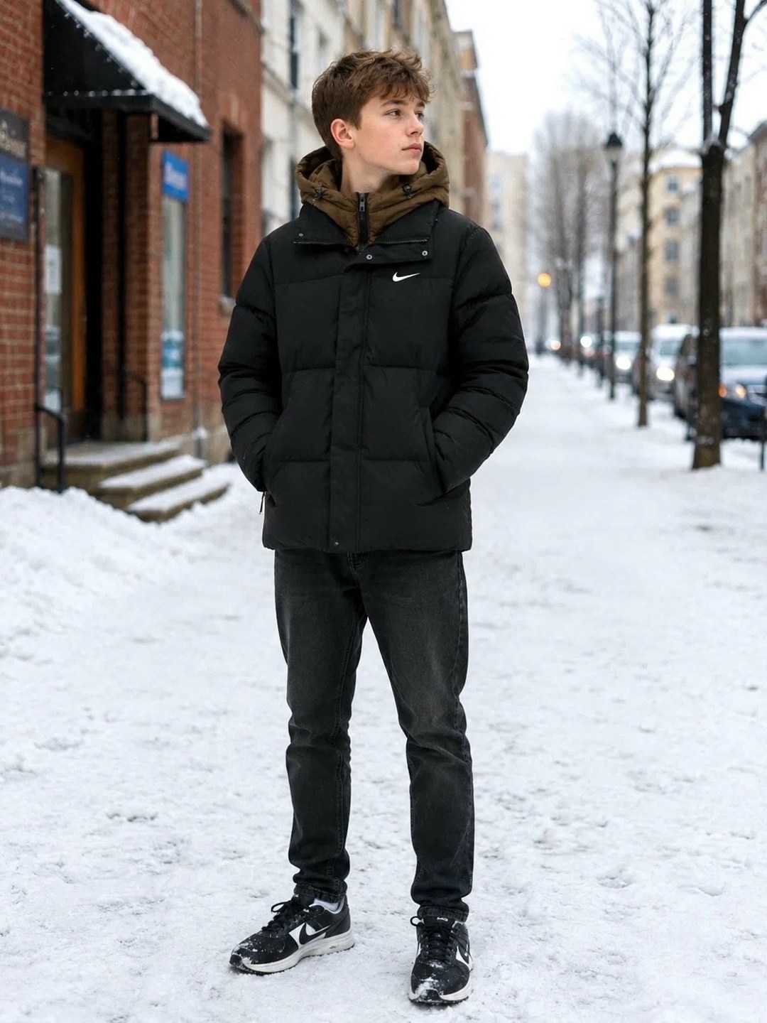 куртка зимняя nike,куртка зимняя найк,пуховик мужской nike,зимняя куртка nike с капюшоном пуховик,зимний пуховик nike