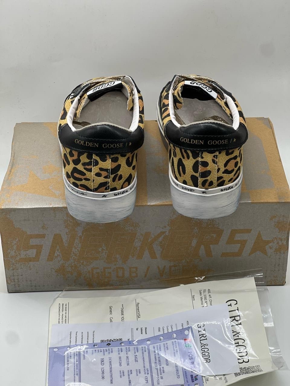 ,кеды golden goose,кроссовки golden goose,кеды golden goose с леопардовым принтом,женская