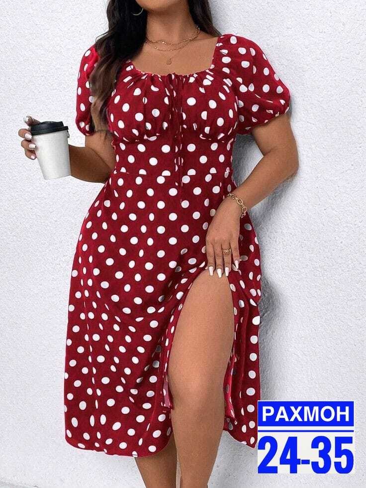 женское платье в горох,платье большие размеры,туника платье больших размеров,женские платья больших размеров,платье женское в горошек больших размеров