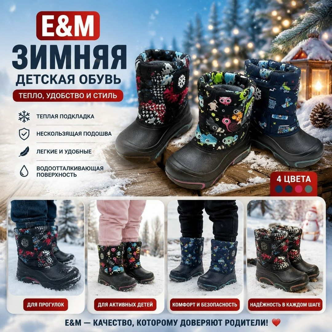 сапоги детские,сапоги детские зимние,детская ,сноубутсы детские,зимняя