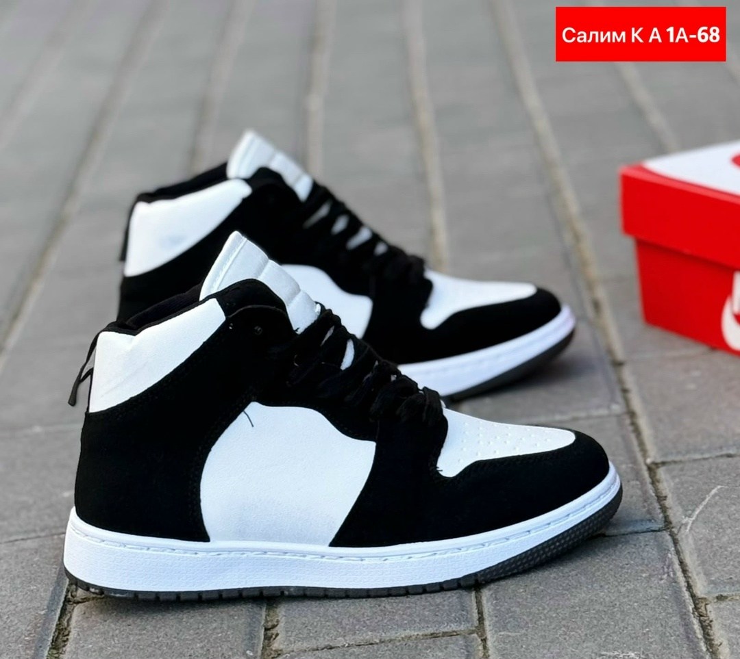 кроссовки,кроссовки nike air jordan 1,баскетбольная ,мужской кроссовки,nike air jordan 1 black white