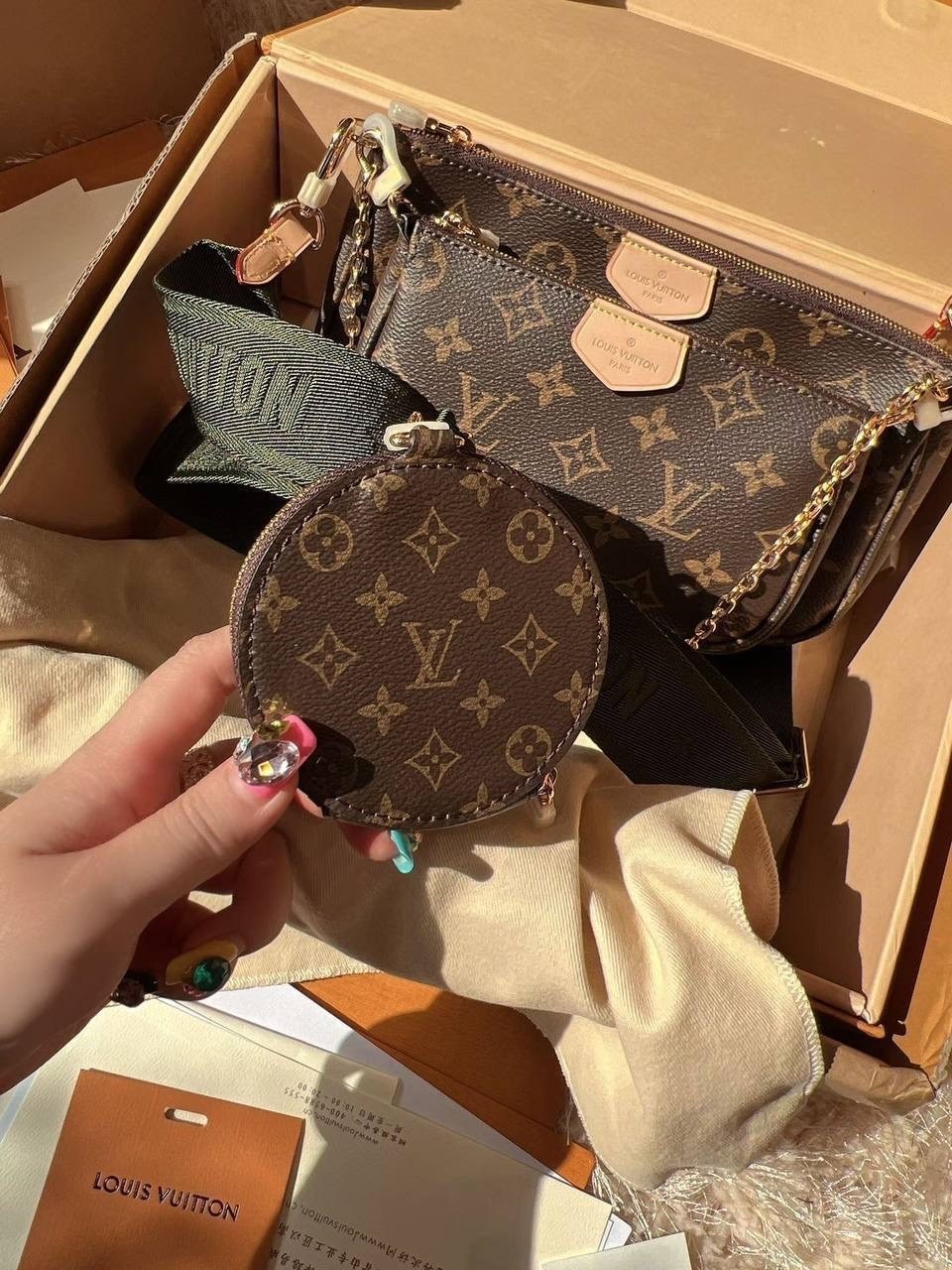 louis vuitton multi pochette,женская сумка louis vuitton,cумка louis vuitton,louis vuitton pochette,сумка louis vuitton 3 в 1