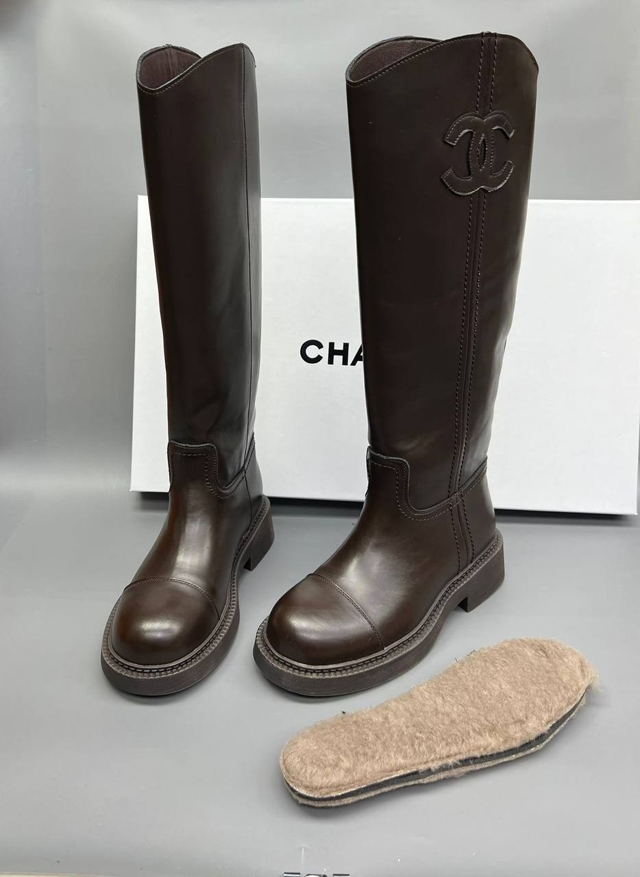 сапоги chanel,сапоги шанель,сапоги,женские сапоги,кожаные сапоги