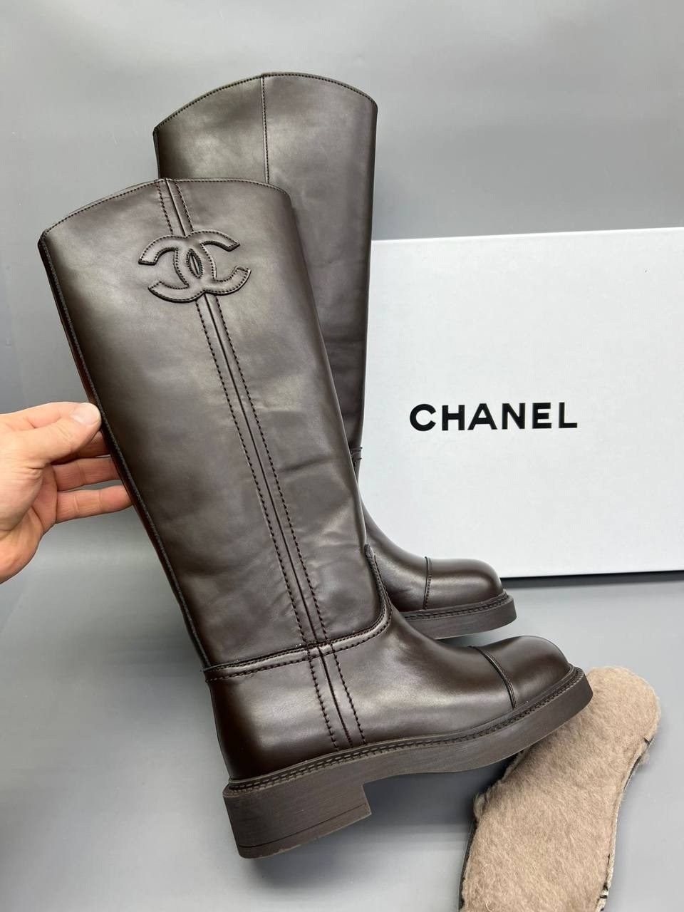 сапоги chanel,сапоги шанель,сапоги,женские сапоги,кожаные сапоги