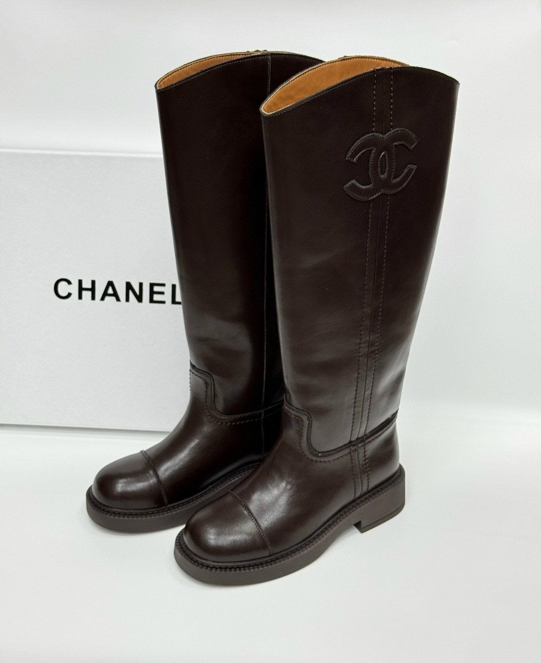 сапоги chanel,сапоги шанель,сапоги,женские сапоги,женские кожаные сапоги chanel premium black