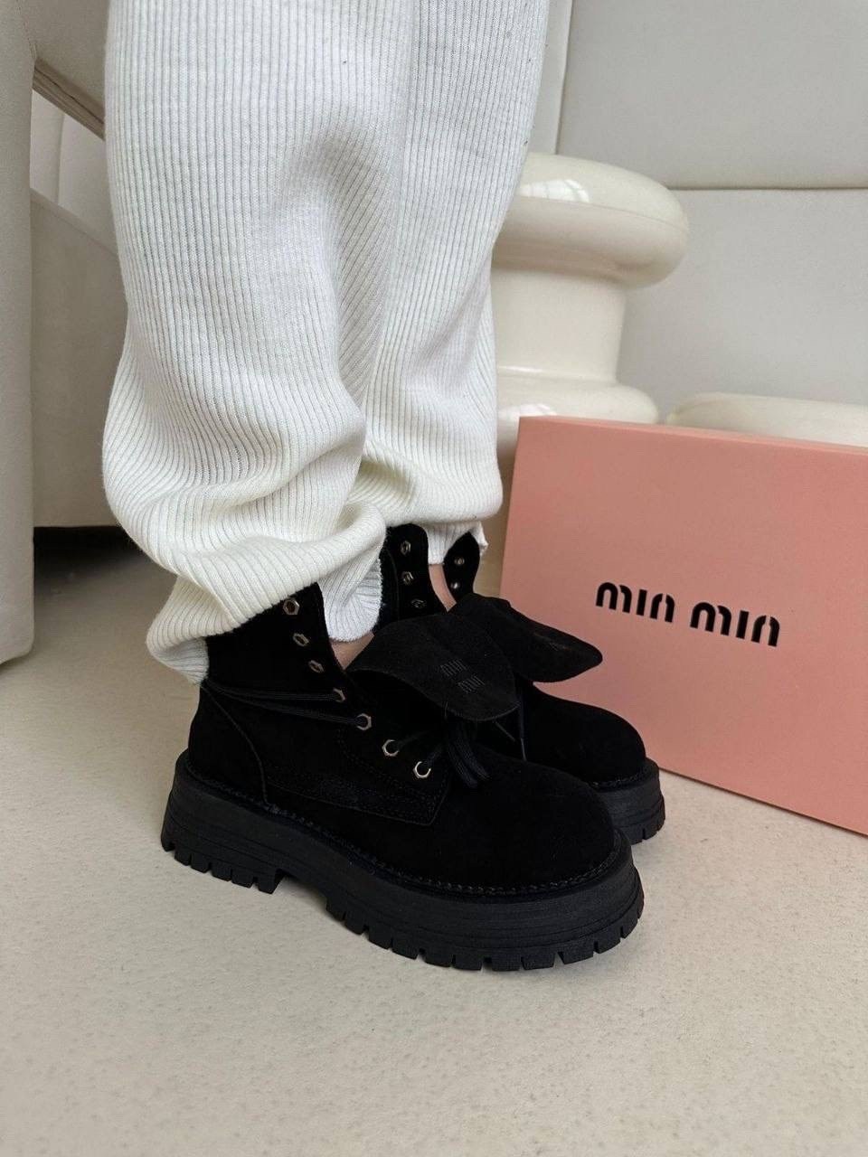 ,ботинки miu miu,ботинки женские miu miu,ботинки женские,ботинки миу миу