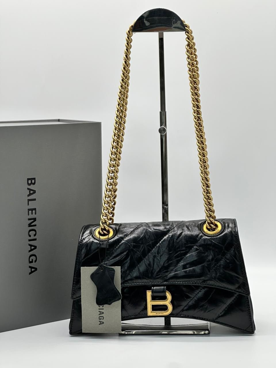 стеганая сумка balenciaga crush черный,сумка balenciaga,balenciaga сумка на плечо,баленсиага краш сумка,сумка женская balenciaga