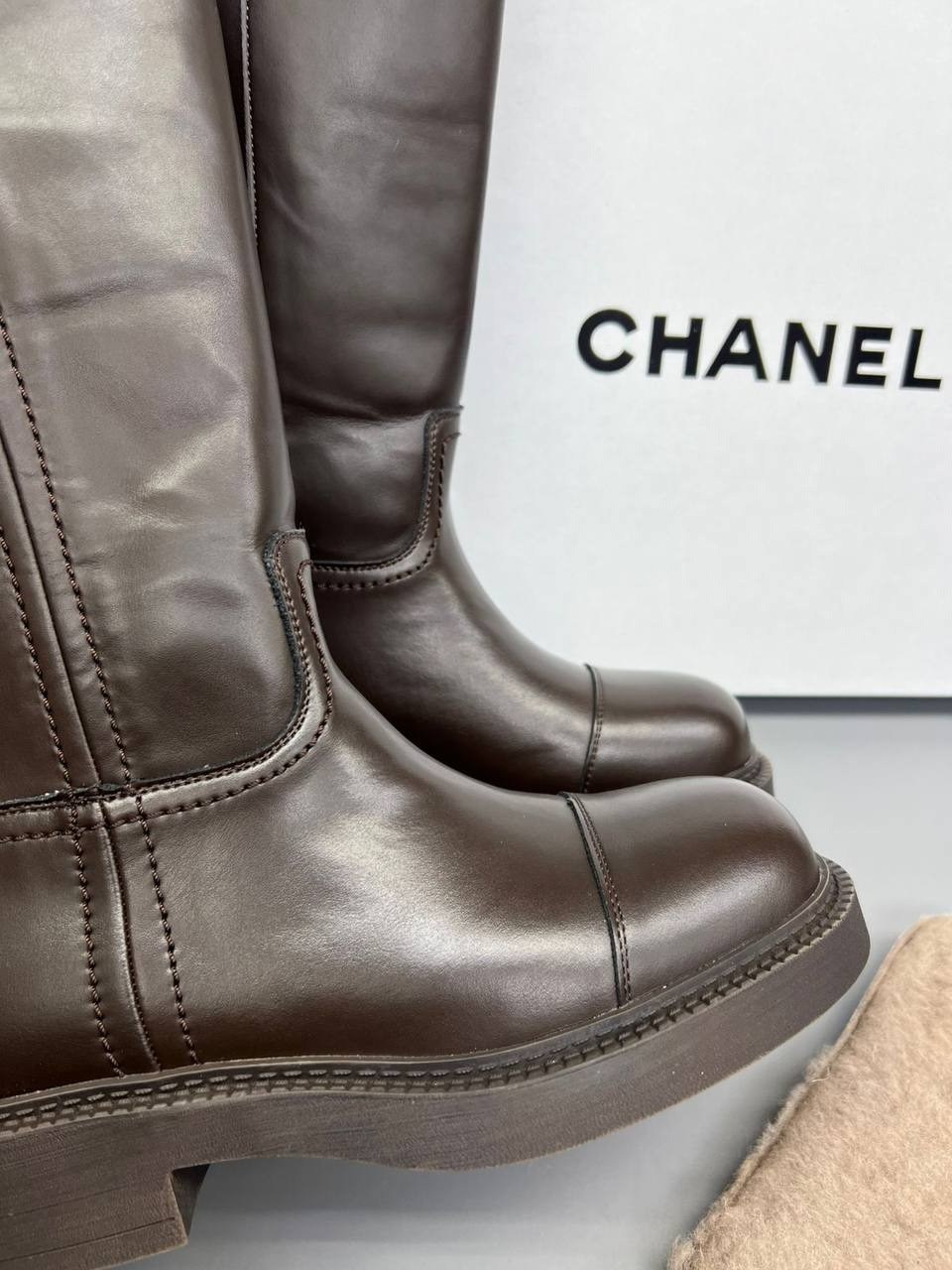 сапоги chanel,сапоги шанель,сапоги,женские сапоги,кожаные сапоги