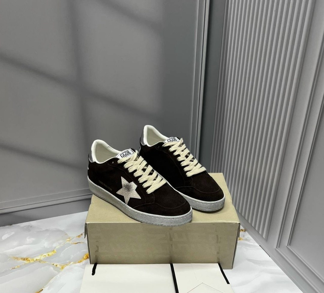 ,кроссовки golden goose,кроссовки bape,коричневые кроссовки ball star golden goose anthracite silver,кеды golden goose