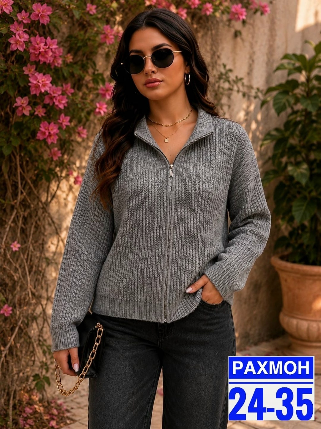 модные свитера,свитер с горлом на молнии оверсайз kk fashion,женские вязаные свитера,женская кофта,женский свитер