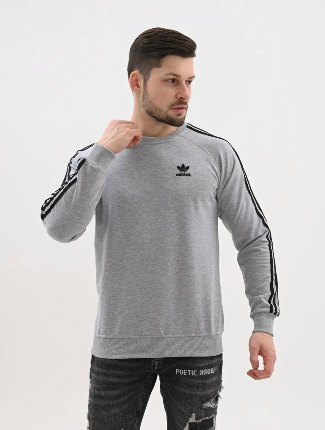 черный свитшот с тремя полосками adidas originals,свитшот адидас мужской черный,адидас свитшот,свитшот adidas,лонгслив адидас мужские черный