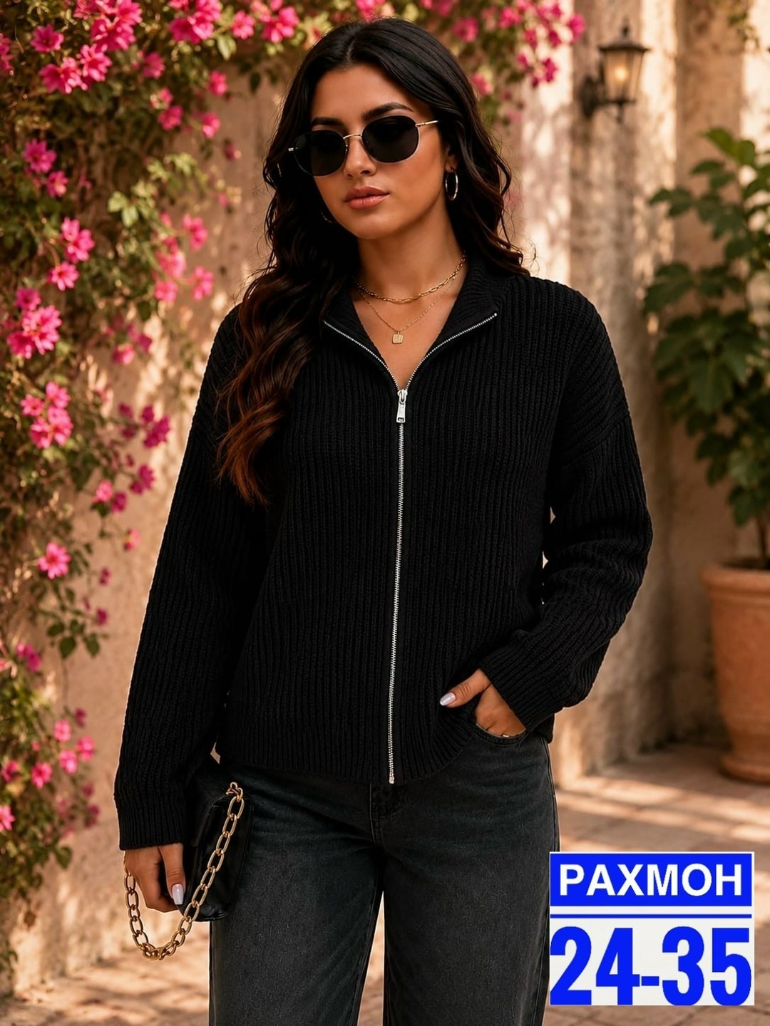 модные свитера,свитер с горлом на молнии оверсайз kk fashion,женские вязаные свитера,женская кофта,женский свитер