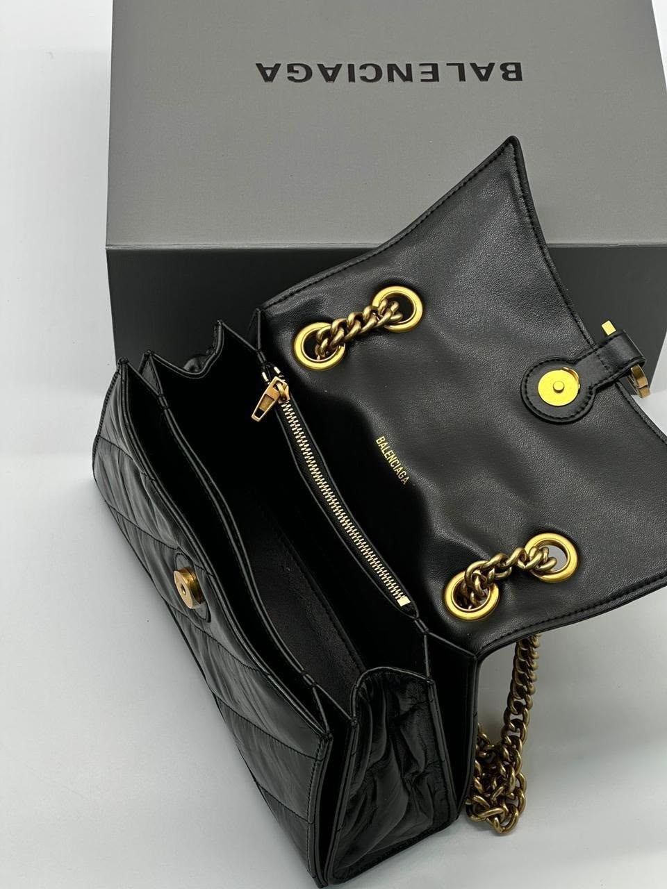 стеганая сумка balenciaga crush черный,сумка balenciaga,balenciaga сумка на плечо,баленсиага краш сумка,сумка женская balenciaga