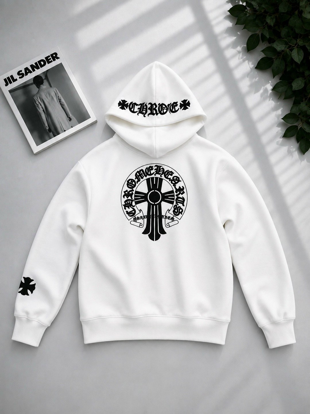 толстовка с замком и капюшоном chrome hearts,толстовка,толстовка с капюшоном,толстовка мужской,зип худи кофта chrome hearts серая