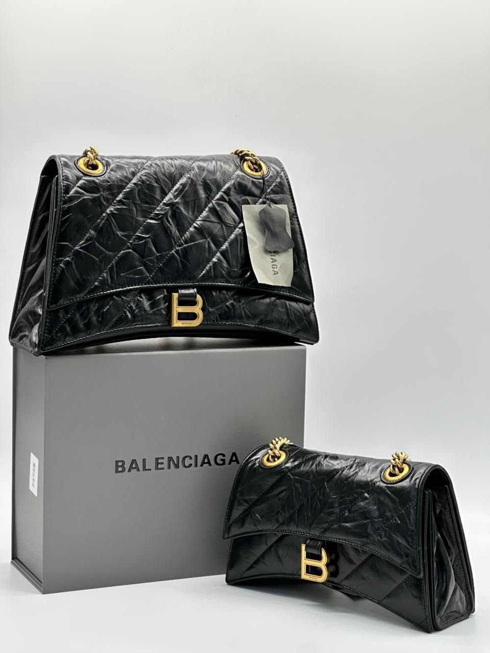 стеганая сумка balenciaga crush черный,сумка balenciaga,balenciaga сумка на плечо,баленсиага краш сумка,сумка женская balenciaga