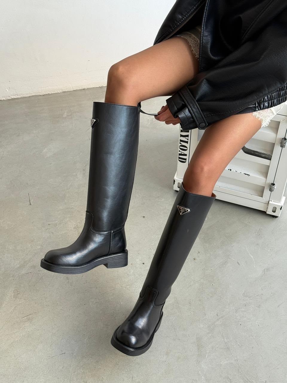 сапоги prada,сапоги прада,женские сапоги,высокие сапоги,