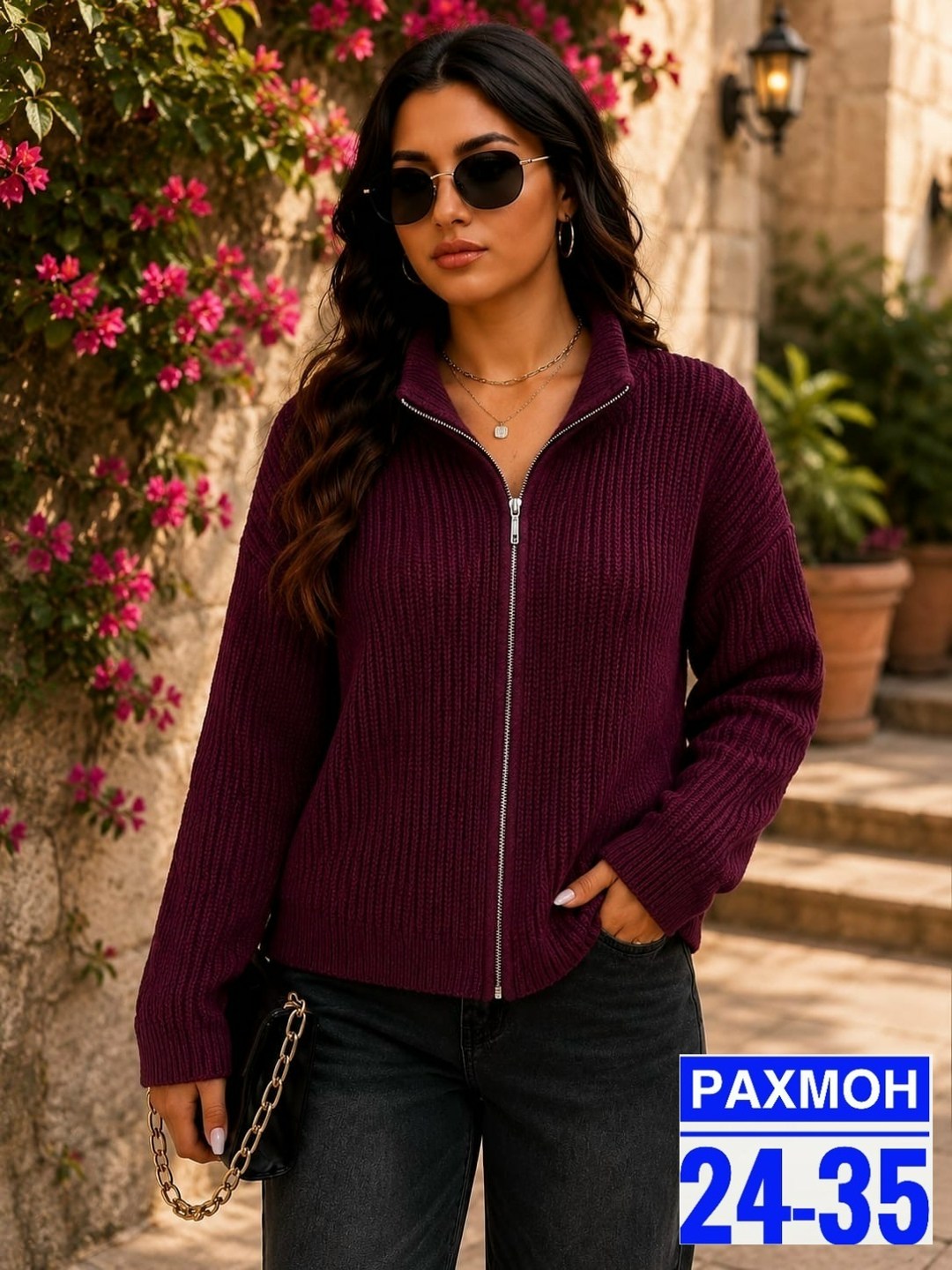 модные свитера,свитер с горлом на молнии оверсайз kk fashion,женские вязаные свитера,женская кофта,женский свитер