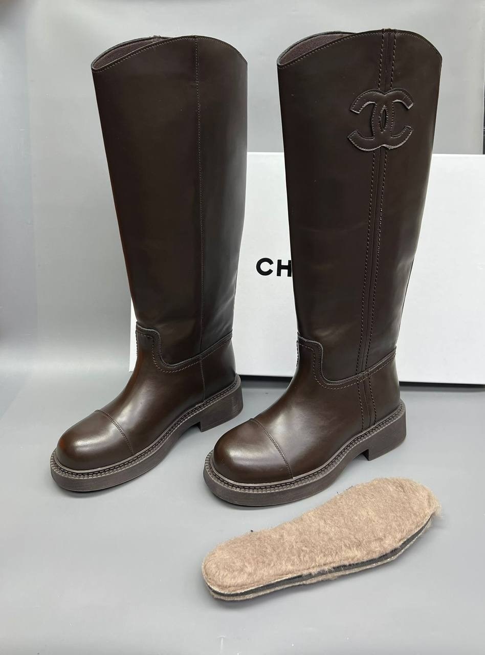 сапоги chanel,сапоги шанель,сапоги,женские сапоги,кожаные сапоги