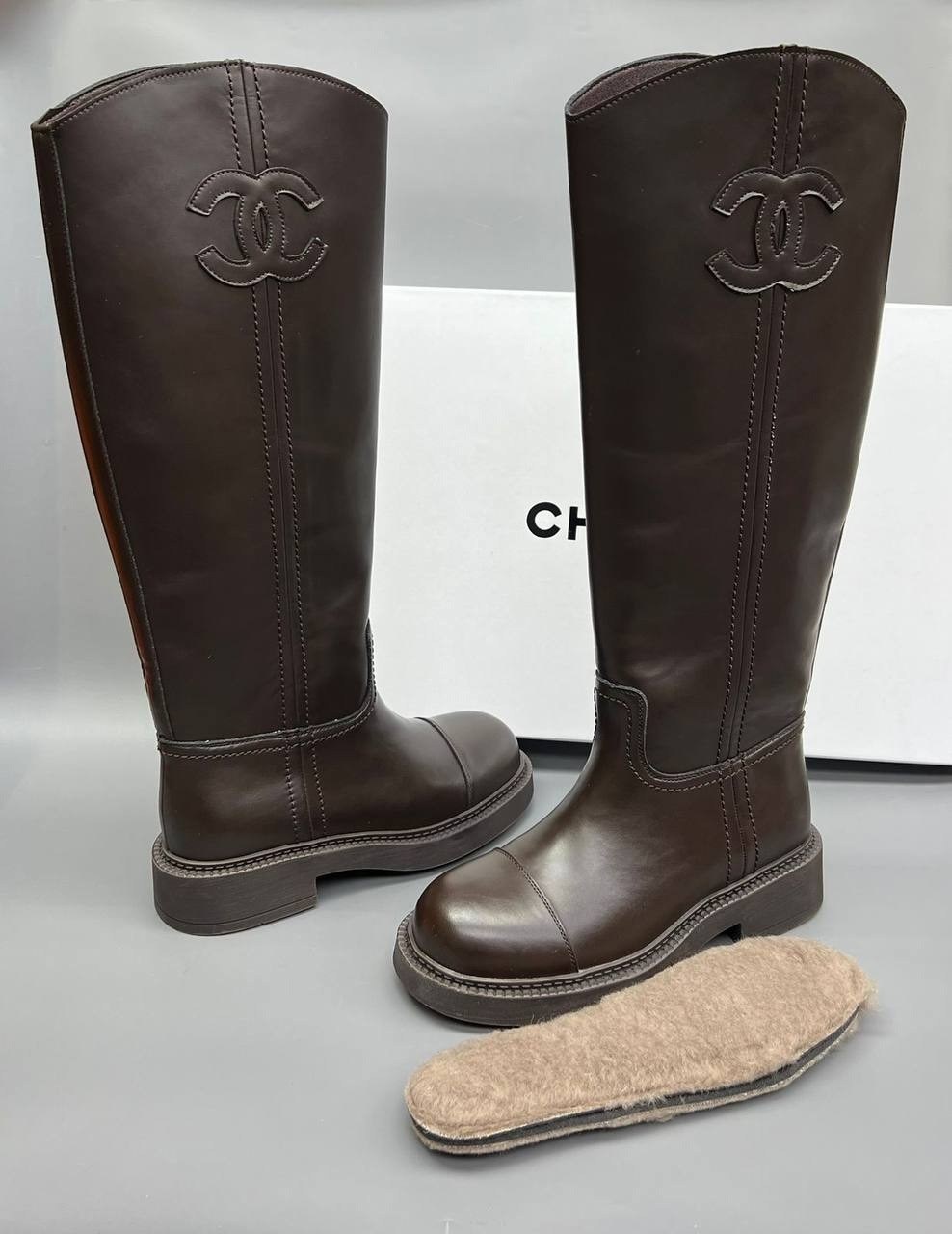 сапоги chanel,сапоги шанель,сапоги,женские сапоги,кожаные сапоги