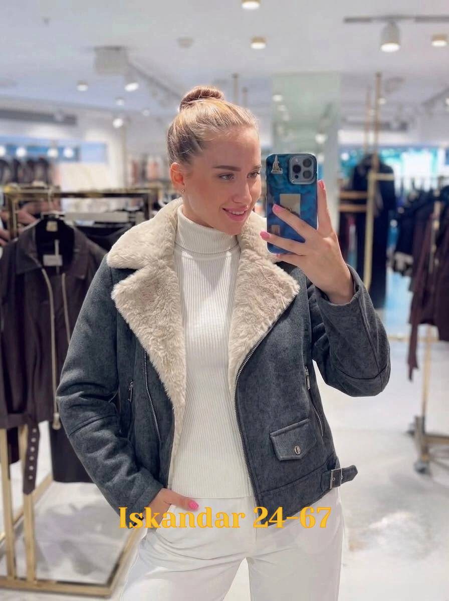 дублёнка женская,короткие дубленки,дубленка,стильная дубленка,серая дубленка
