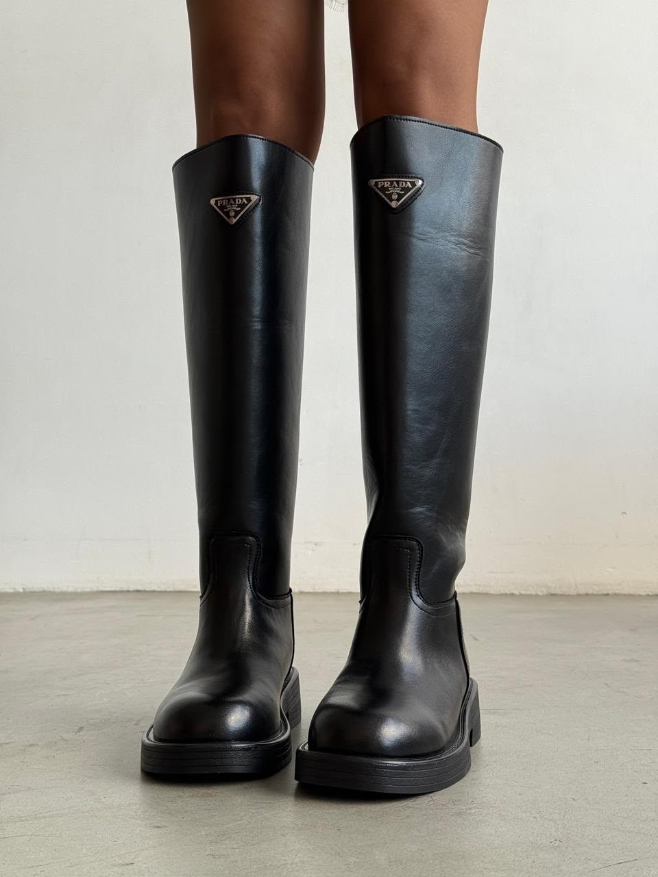 сапоги prada,сапоги прада,женские сапоги,высокие сапоги,