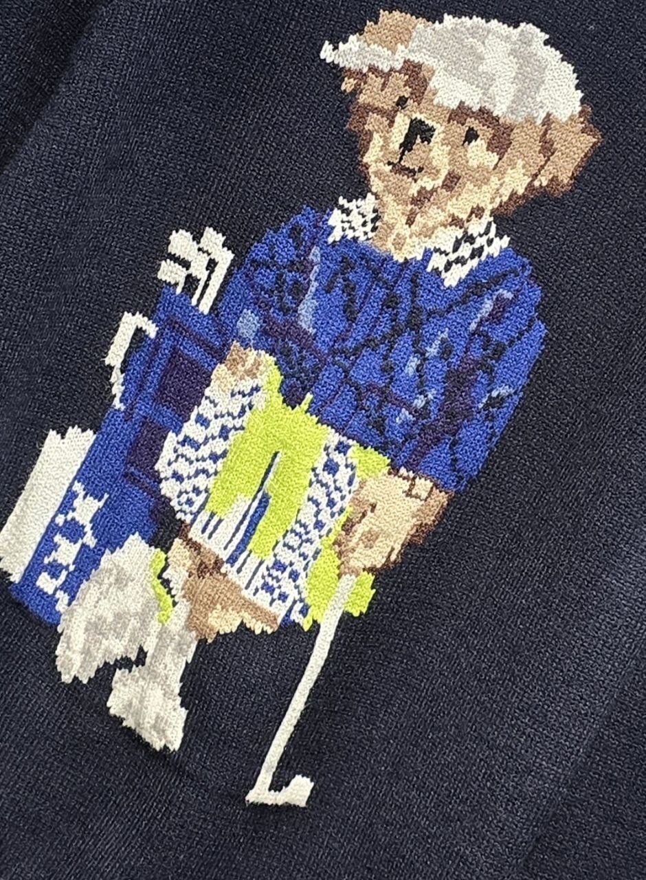 polo ralph lauren bear хлопковый свитер синий,свитер с мишкой ральф лорен,polo ralph lauren bear,свитер с утками polo ralph lauren,polo ralph lauren джемпер teddy bear синий