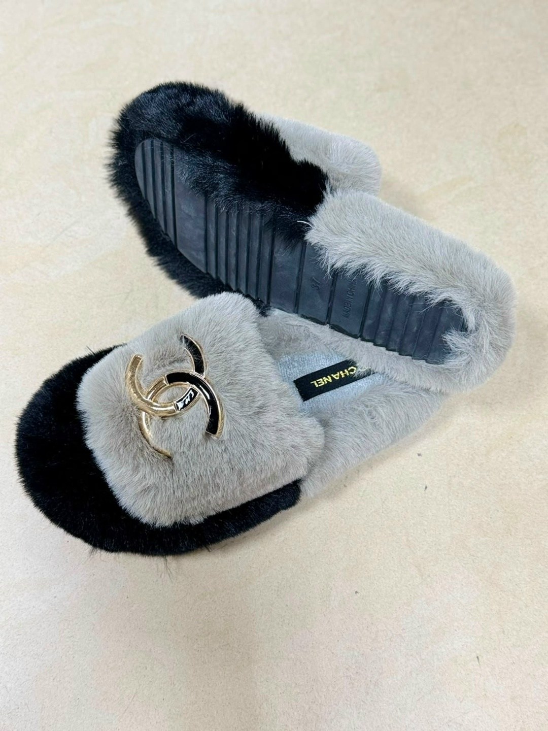 тапочки chanel,тапочки женские,тапки шанель,,модные тапочки