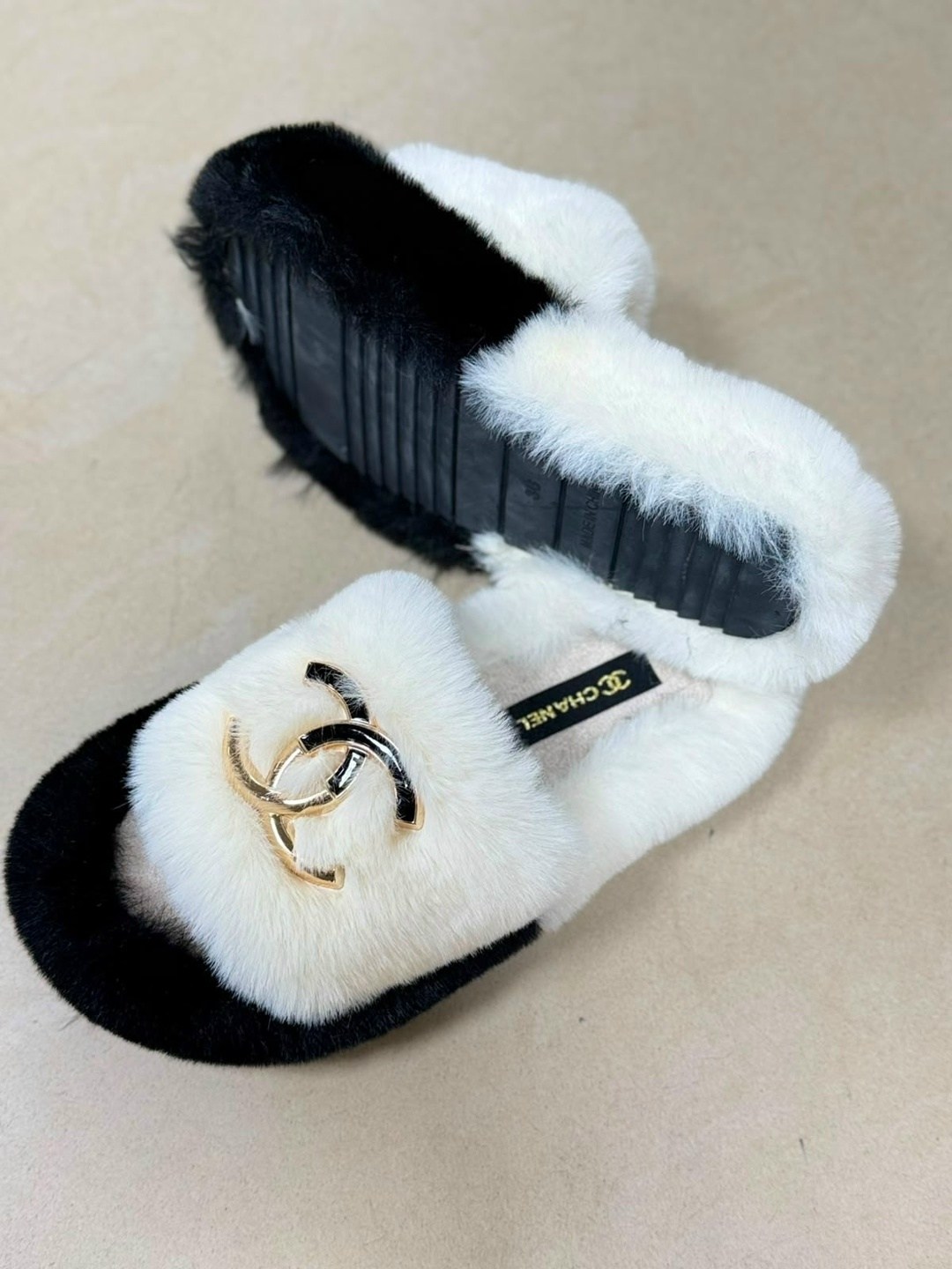 тапочки chanel,тапочки женские,тапки шанель,,модные тапочки
