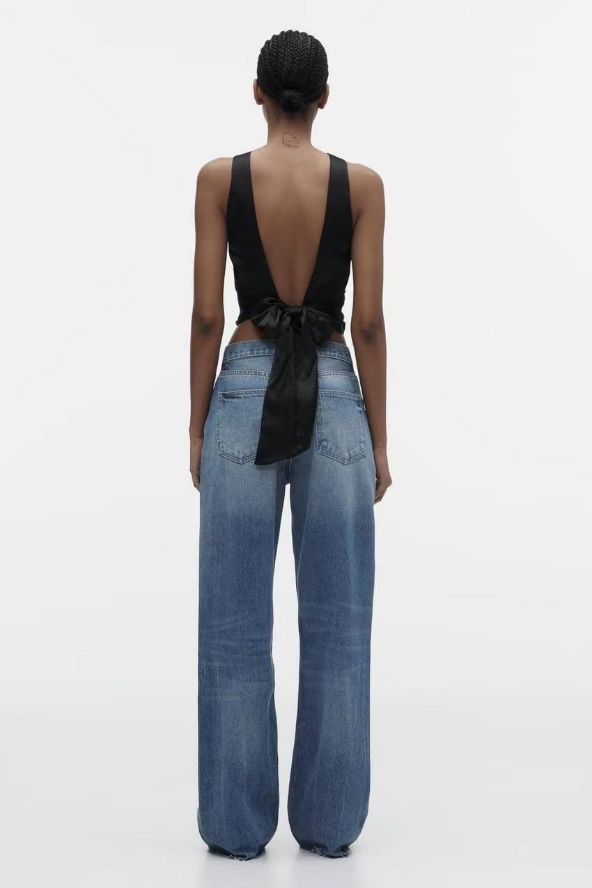 топ атласный zara,атласный топ,атласный топ с открытой спиной,женский топ с открытой спиной,женские топы
