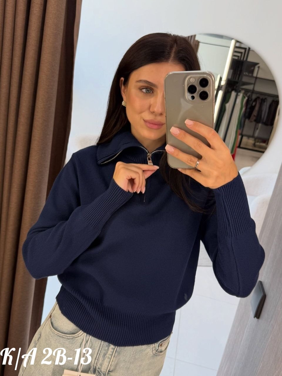 свитер с горлом на молнии оверсайз kk fashion,свитера женские,женская кофта,свитер вязаный женский,свитер с замком