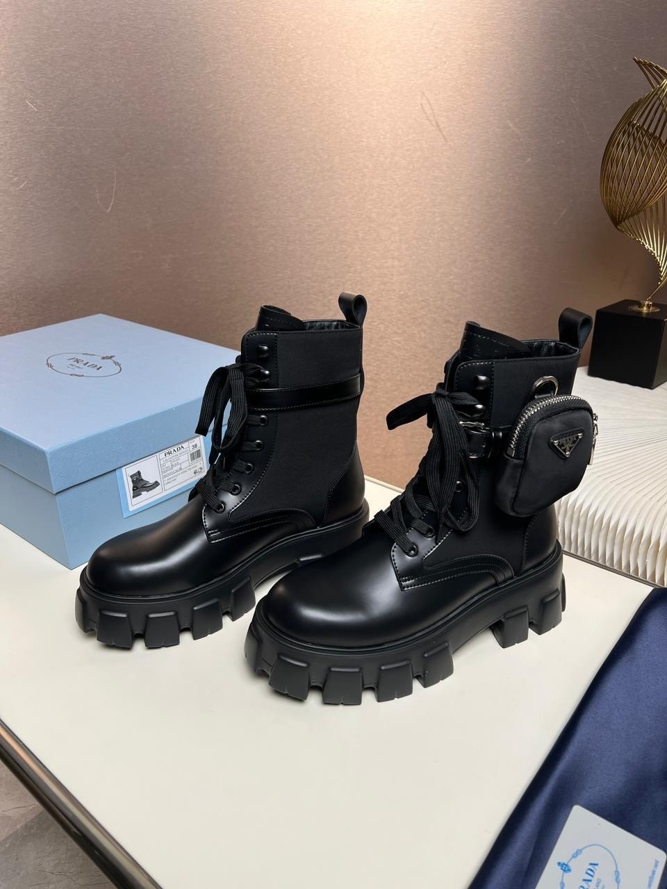 ботинки женские prada,ботинки prada,ботинки женские,,prada combat boots
