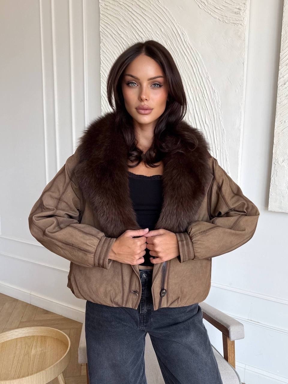 куртка с натуральным мехом,куртка с мехом,комбинированная куртка с натуральным мехом,куртка женская с натуральным мехом,стильная куртка