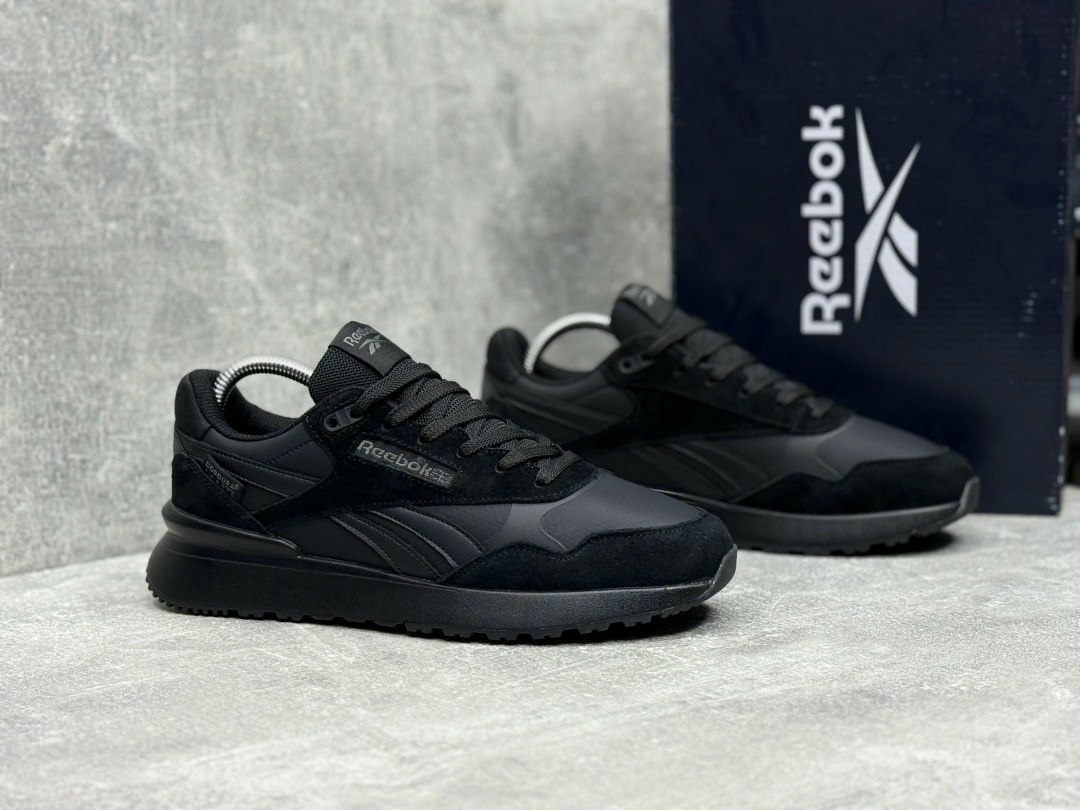 мужские кроссовки reebok,кроссовки reebok,черные кроссовки reebok,мужские кроссовки reebok cl legacy az h68650 - черные,кроссовки reebok classic leather legacy az