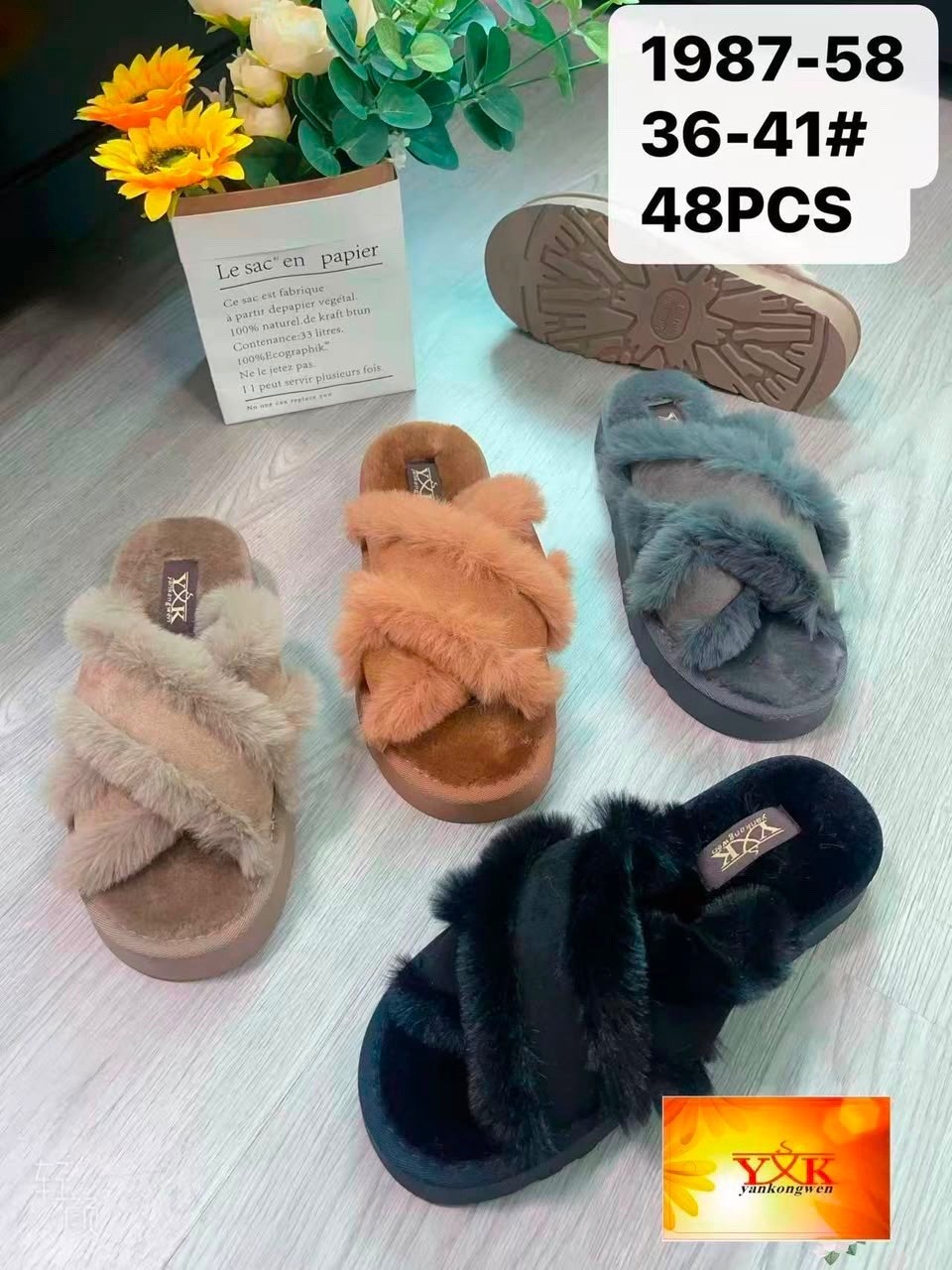 ,меховые шлепки,шлепки с мехом,меховые тапочки,тапочки с мехом