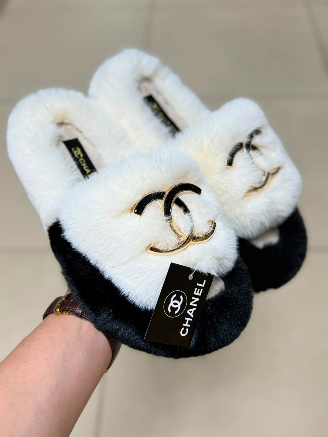 тапочки chanel,тапочки женские,тапки шанель,,модные тапочки