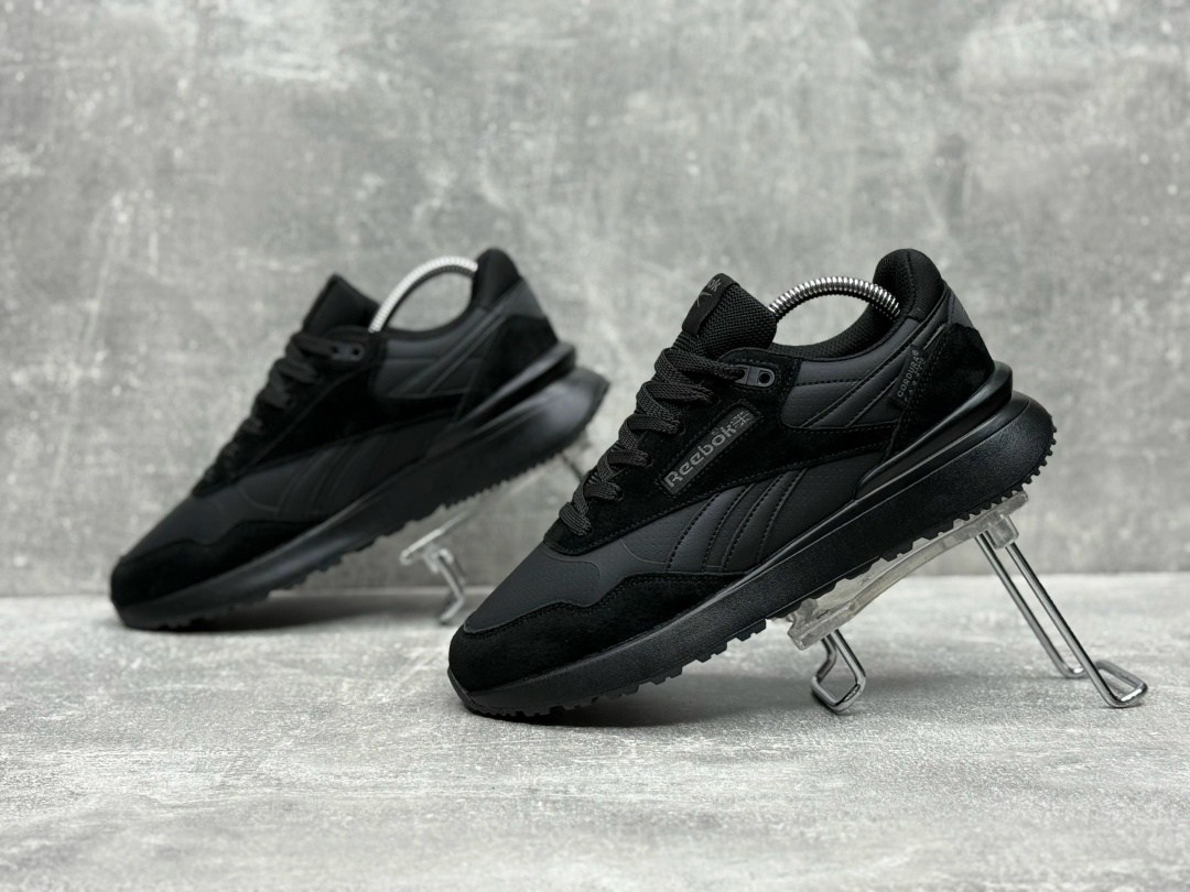 мужские кроссовки reebok,кроссовки reebok,черные кроссовки reebok,мужские кроссовки reebok cl legacy az h68650 - черные,кроссовки reebok classic leather legacy az