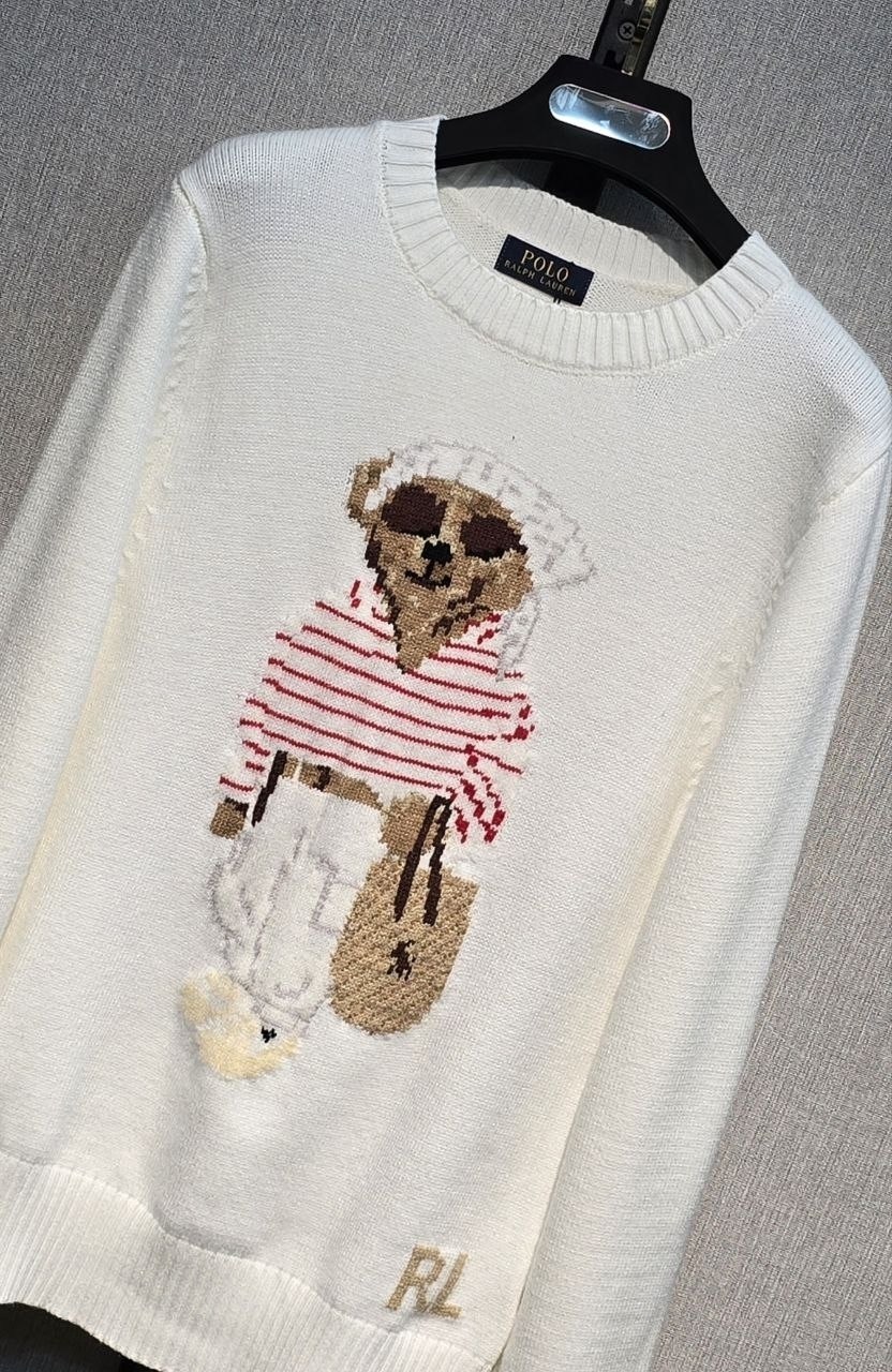 женский свитер ralph lauren,свитер ralph lauren,свитер ralph lauren bear white sweater,свитер ralph lauren с мишками,свитер polo ralph lauren