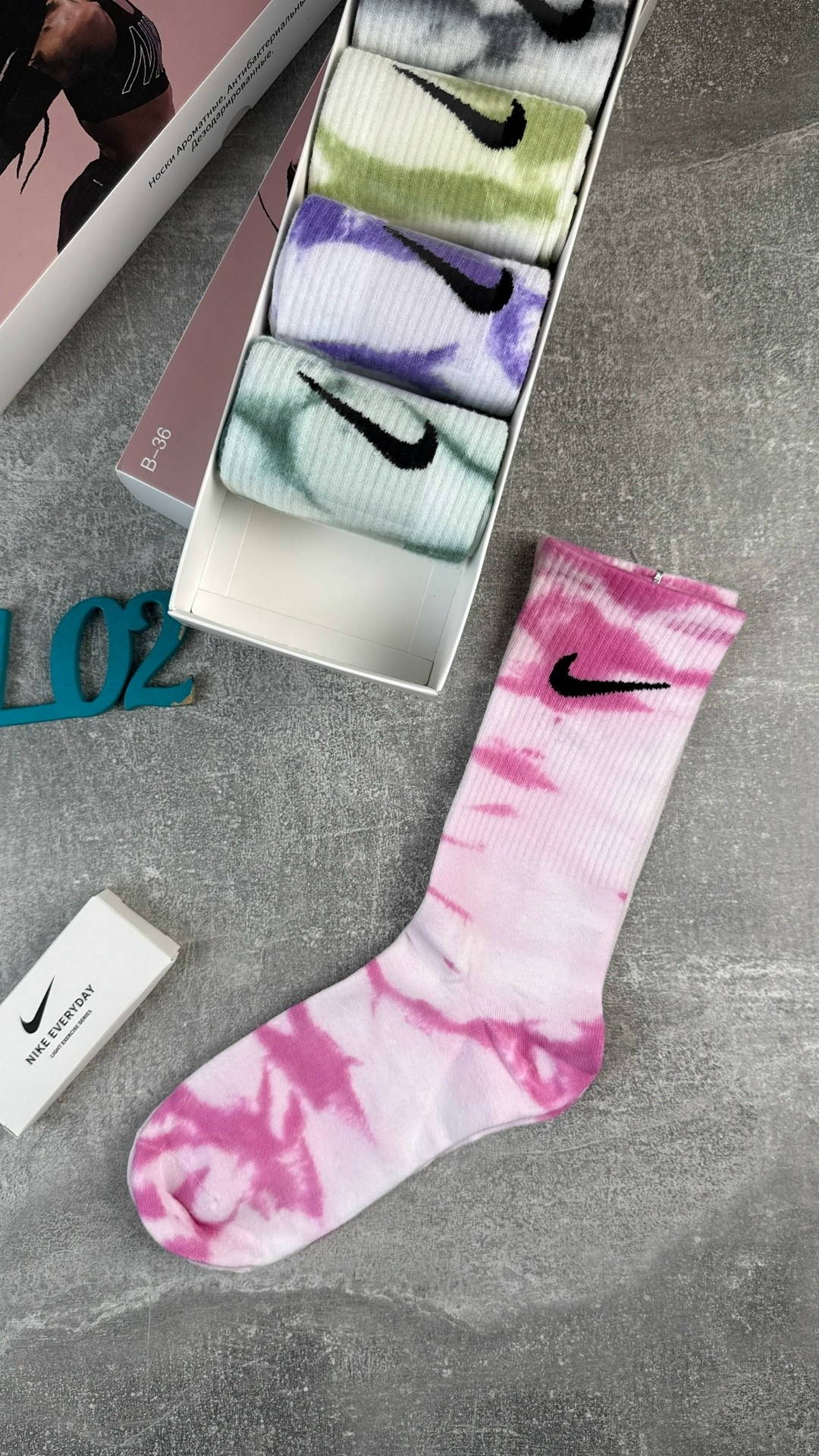 женские носки набор,комплект носков nike,подарочный набор женский носки,наборы носков,носки женские