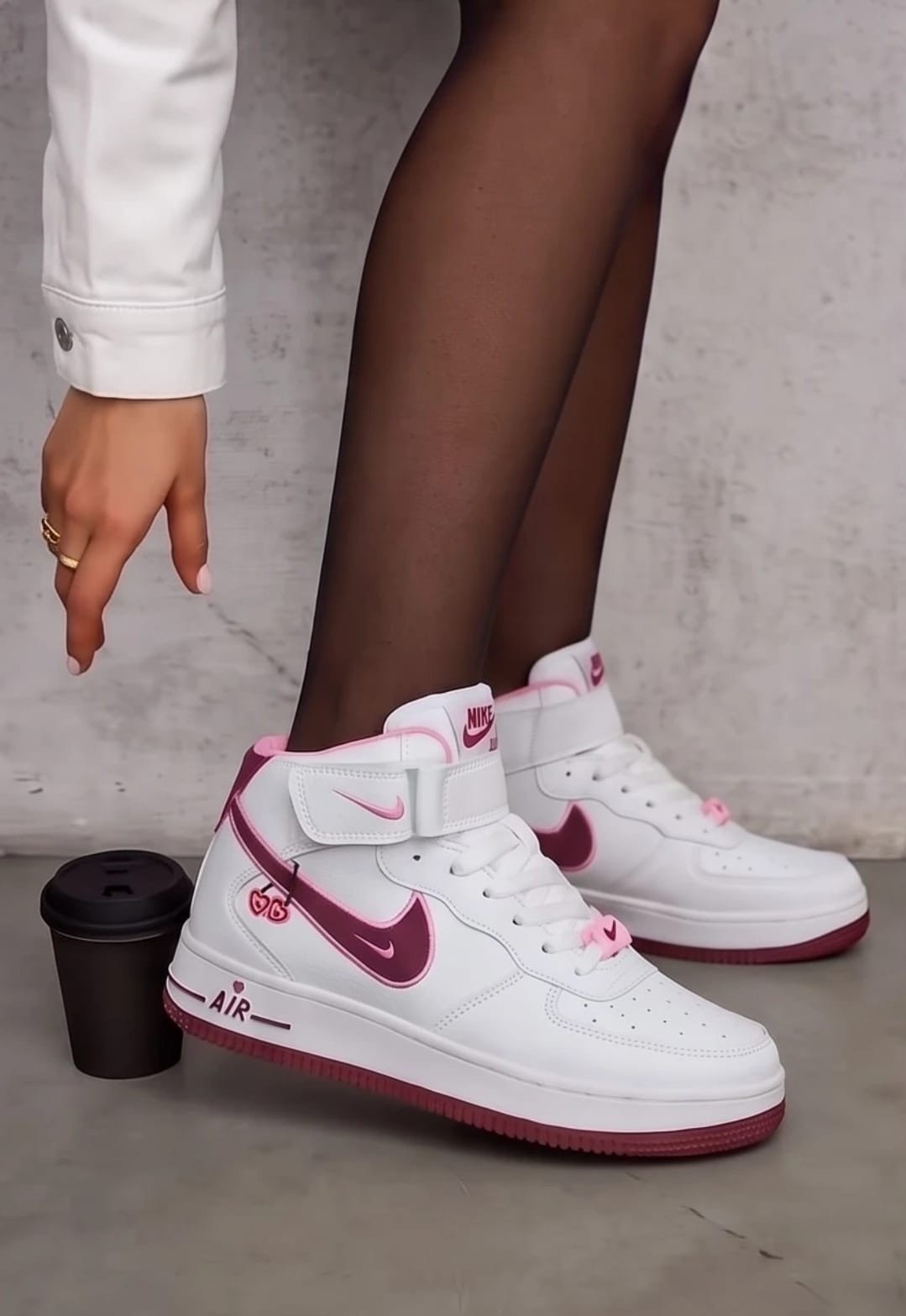 женские кроссовки nike,кроссовки,женские кроссовки,кроссовки высокие,nike air force 1