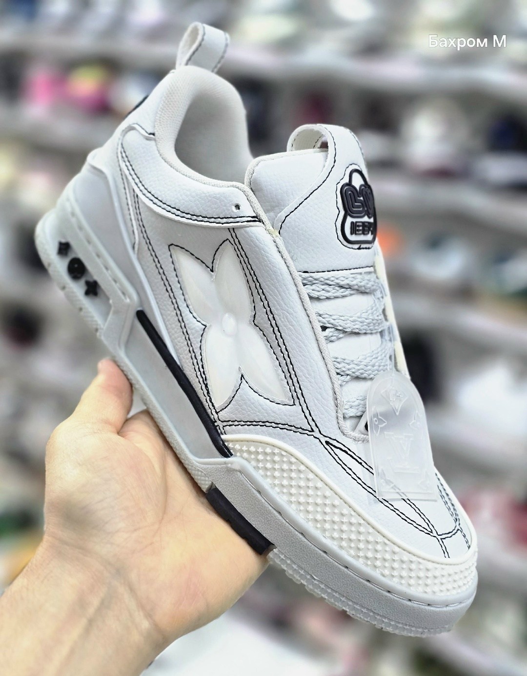 кроссовки louis vuitton skate,кроссовки louis vuitton,кроссовки louis vuitton skate sneaker oversized flower-black черный,кроссовки louis vuitton skate sneaker 'oversized flower - black',louis vuitton