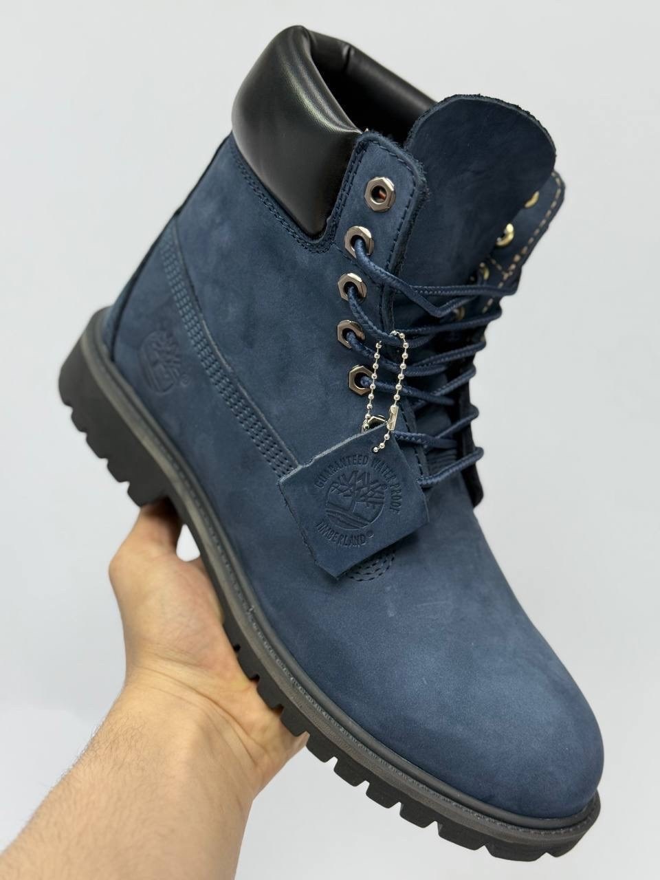 мужские ботинки timberland,ботинки мужские зимние timberland,ботинки женский, мужской темно-синий, серо-синий размер 43,ботинки timberland,timberland premium 6 inch