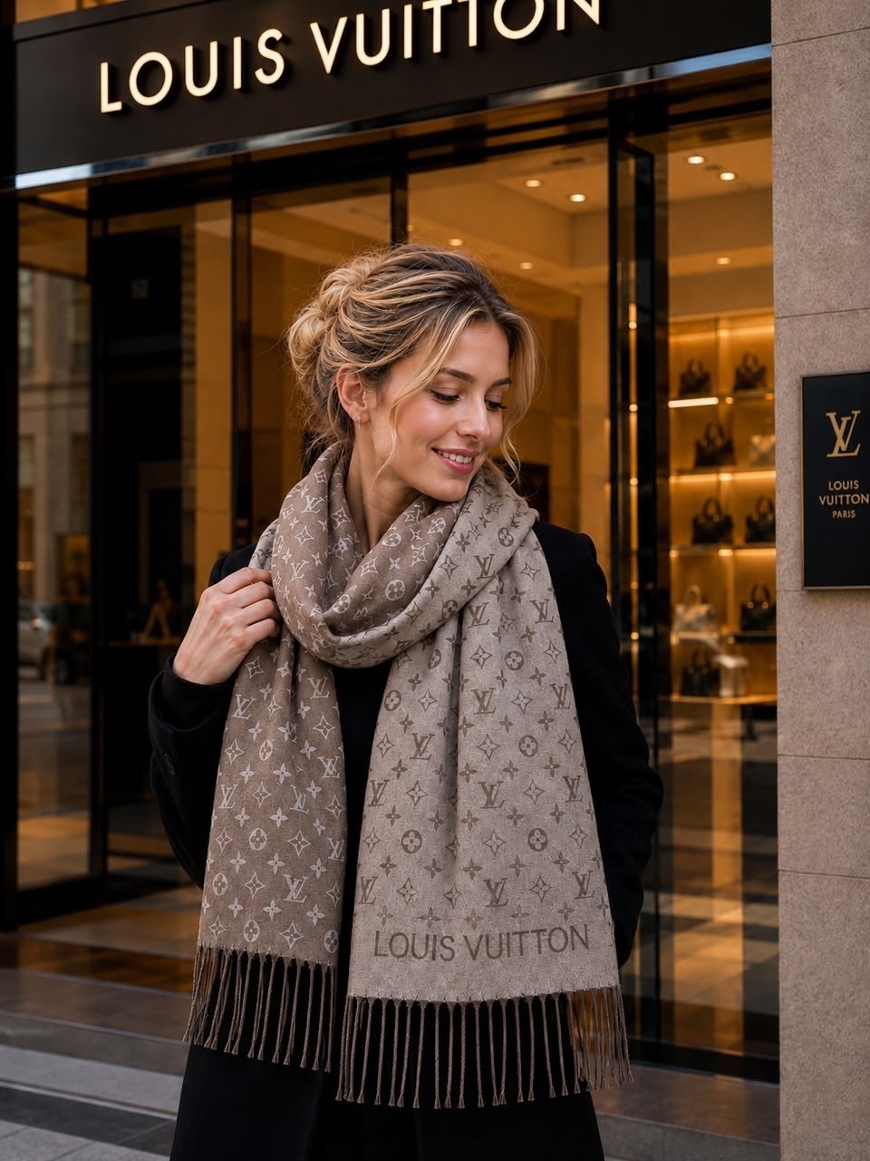 шарф louis vuitton,шарф зимний осенний палантин кашемир теплый длинный louis vuitton,палантин шарф женский кашемировый тёплый,платок луи виттон,шарф луи виттон