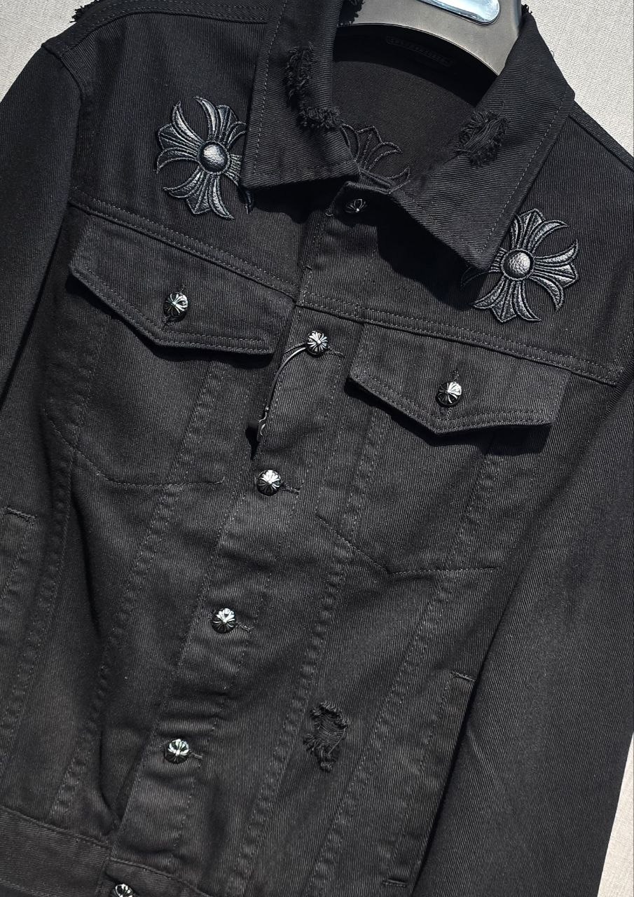 джинсовая куртка,джинсовая куртка chrome hearts,модные джинсовые куртки,джинсовка куртка,джинсовая курточка