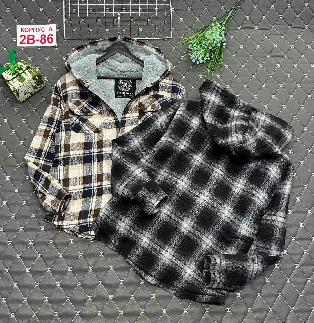рубашка с капюшоном,клетчатая рубашка,мужская утепленная рубашка flannel shirt jacket,рубашка,рубашка для мальчика
