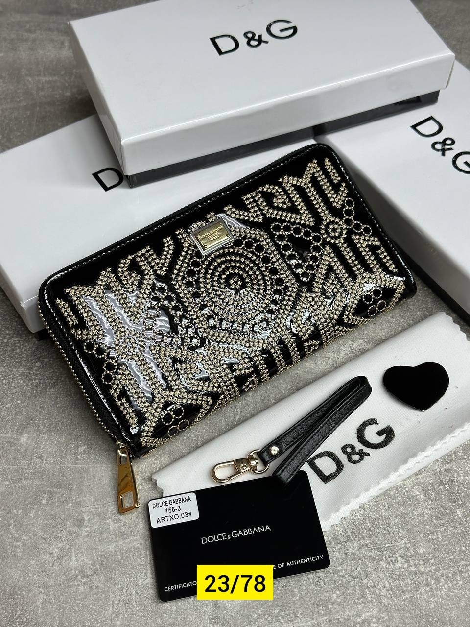 кошелек лакированный d&g,кошелек дольче габбана,женские кошельки,кошелёк дольче габбана с вышивкой,кошелёк dolce & gabbana
