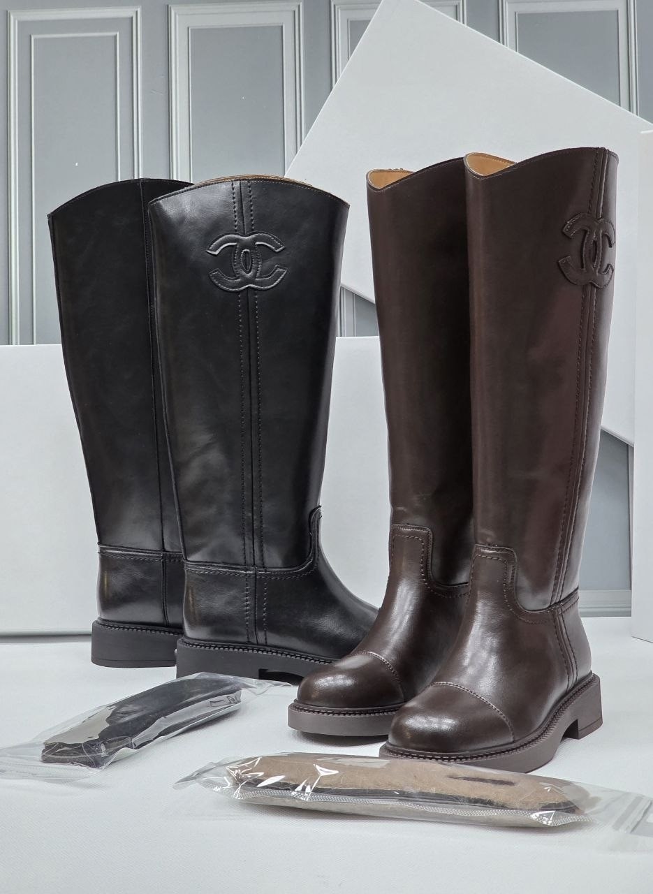 сапоги chanel,сапоги шанель,сапоги,женские сапоги,кожаные сапоги