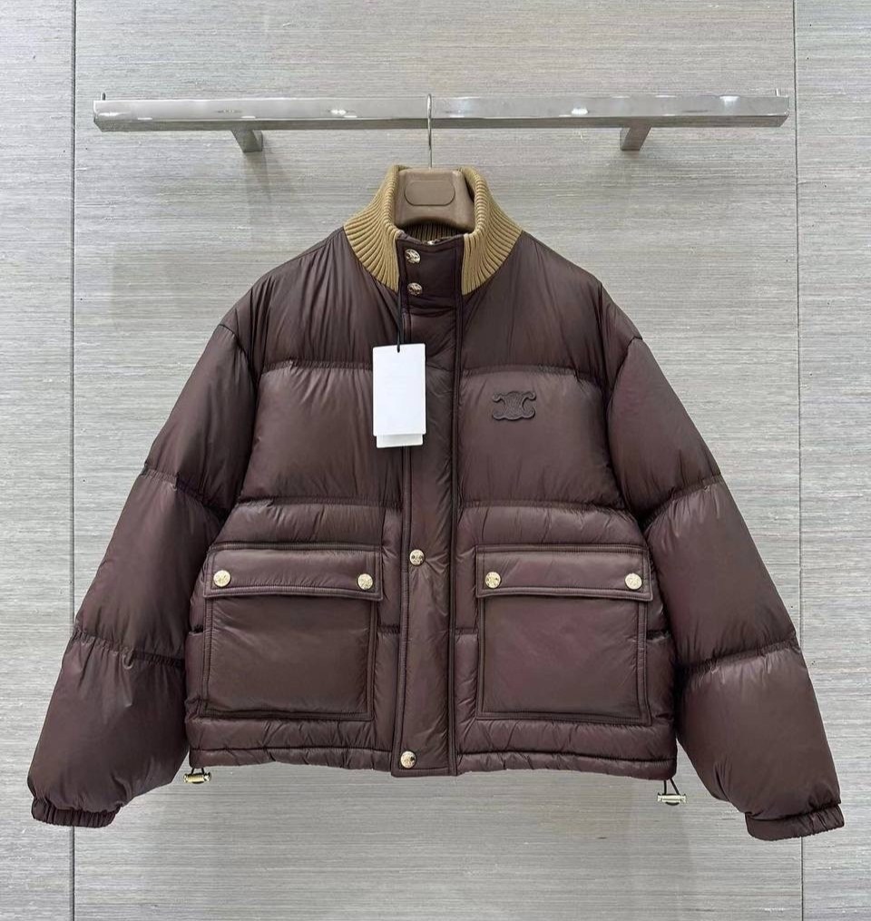 пуховик celine,зимние куртки,куртка пуховик,пуховик женский,короткий пуховик